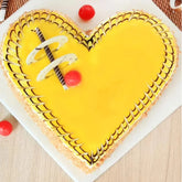 Butterscotch Heart Shape Cake